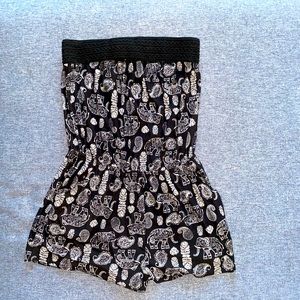 tube top short romper Size L